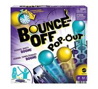 Mattel Games Bounce-Off Chrono Challenge, Jeu d’Ambiance avec 16 balles, 20 Cartes défis, Un Plateau de Jeu et Un minuteur, Jouet Enfant, Dès 7 Ans, HKR53