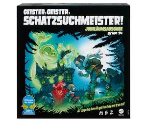 Mattel Games Chasse aux Trésors Fantômes Édition Anniversaire | Jeu coopératif avec 2 modes de jeu dont Un contre Tous, pour enfants et familles, 8+, 2-5 joueurs, HXT19