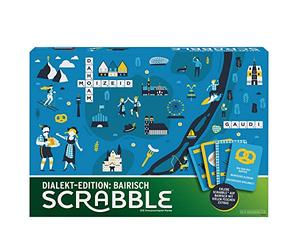 Mattel Games GPW44 Scrabble Dialect Edition Bavaria, Jeu de société, Jeu de société, Jeu Familial, à partir de 16 Ans