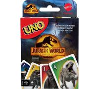 Mattel Games GXD72 - UNO Jurassic World Jeu de cartes Dominion avec deck à thème et règle spéciale, cadeau pour enfants, adultes et soirées de jeu en famille, à partir de 7 ans