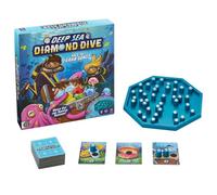 Mattel Games Jeu Deep Sea Diamond Dive pour 2 à 4 joueurs | Jeu familial avec règles simples et parties rapides : collectez des pierres précieuses et évitez les pièges, JMJ62