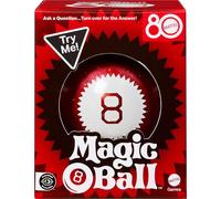 Mattel Games Magic 8 Ball Mattel 80th Anniversary Edition Jeu fantaisie pour enfants, jouet disant la fortune pour les nuits de famille, les soirées de jeu, les voyages, le camping et les fêtes.
