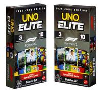 Mattel Games -Pack De 2 Coffrets Boosters Uno Élite Formule 1 Édition Standard