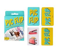 Mattel games Pic Flip, Jeu de Société de 110 Cartes imagées à Feuilleter et à Associer, 7 Ans et Plus, GKD70 Multicolore