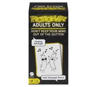 Mattel Games Pictionary Adults Only JCM29 Jeu de société pour Adultes et soirées de Jeux, Jeu de Dessin et Cartes de Pistes, Tableaux, marqueurs et sablier Version espagnole