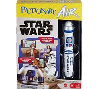 Mattel Games Pictionary Air Star Wars Family Game for Kids & Adults with R2-D2 Light Pen and Themed Picture Clue Cards