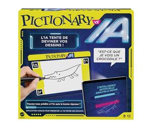 Mattel Games Pictionary vs AI - Jeu De Société Interactif Contre Intelligence Artificielle, Jeu Dessin, Pour 2 À 4 Joueurs, Jouet Enfants Et Adultes, A Partir De 8 Ans, Version Française, HYH76
