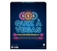 Mattel Games Quiz À Vegas, Jeu De Culture Générale avec Cartes De Questions, Jetons De Poker Et De Pari, Min 5 Joueurs, Version Française, Jouet Enfant, Dès 13 Ans, HNY92