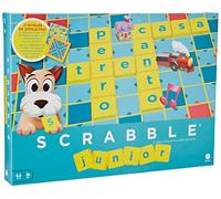 Mattel Games Scrabble Junior, Jeu de Société et de Lettres pour enfants dès 6 ans, Y9669 - Version Espagnole