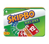 Mattel Games, Skip-Bo Deluxe avec Boîte Métallique Spéciale - Jeu de Cartes pour Toute la Famille, Par les Créateurs de UNO, À Partir de 7 Ans, L3671