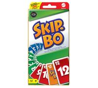 Mattel Games Skip-Bo, Jeu De Cartes, Jeu De Société Familial pour Adultes Et Enfants, À Utiliser comme Jeu De Voyage, 2 À 6 Joueurs, Jouet pour Enfant de 7 Ans et Plus, 52370