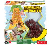 Mattel Games SOS Ouistiti, Jeu De Société et D'Adresse Familial Pour Enfants Et Adultes Avec 30 Singes, 30 Bâtons Multicolores Et 1 Dé Spécial, 2 À 4 Joueurs, Jouet pour Enfant de 5 ans et Plus, 52563