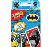 Mattel Games Uno Batman Jeu de cartes pour enfants, adultes et famille avec jeu de collection et règle spéciale inspirée par Batman Comics