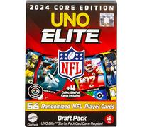Mattel Games UNO Elite NFL Lot de 4 cartes surprise à collectionner avec joueurs de l'équipe (les joueurs peuvent varier)