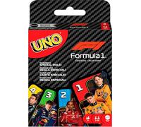 Mattel Jeu de cartes UNO F1 – Pour toute la famille, images de l’univers Formule 1 – JMF10