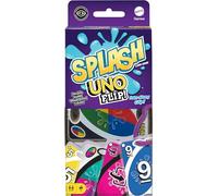 Mattel Games UNO Flip Splash, Jeu de société et de Cartes Doubles-Faces Waterproof, dès 7 Ans, GXD74