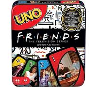 Mattel Games Uno Friends Jeu de cartes dans une boîte de rangement, objets de collection inspirés de la série TV (exclusivité Amazon)