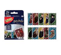Mattel Games UNO Harry Potter, Jeu De Cartes Familial pour Enfants Et Adultes, Jeu De Société pour Soirée Jeux en Famille Ou en Voyage, 2 À 10 Joueurs, Jouet pour Enfant de 7 Ans et Plus, FNC42
