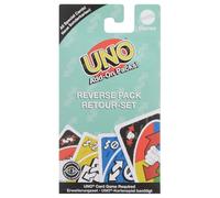 Mattel Games UNO JCV56 Pack inversé supplémentaire pour enfants et adultes pour une soirée de jeu en famille, à utiliser comme jeu de voyage ou cadeau attrayant pour les enfants, 2 à 10 joueurs, à