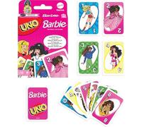 Mattel Games Uno Jeu de Cartes Barbie avec règle spéciale « Hi, Barbie ! » pour Enfants, Adultes et soirées en Famille, soirées de Jeu, Voyages, Camping et fêtes