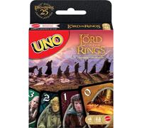 Mattel Games UNO Le Seigneur des Anneaux, Jeu de Cartes pour Enfants, Adultes et familles, idéal en Voyage ou au Camping, inspiré des Films, JMF13