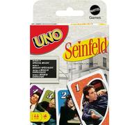 Mattel Games Uno Seinfeld Jeu de cartes pour enfants, adultes et soirées en famille avec jeu de collection et règle spéciale inspirée de l'émission télévisée