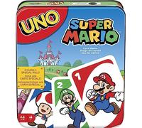 Mattel Games UNO Super Mario Jeu de Cartes à l’effigie des Personnages du célèbre Jeu vidéo, Paquet de 112 Cartes illustrées, Cadeau pour collectionneurs et Enfants à partir de 7 Ans, HJC89