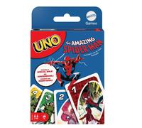 Mattel Games UNO The Amazing Spider-Man, jeu de cartes pour enfants, adultes et familles avec cartes et règle spéciale, inspiré de la série de comics Marvel, HXY08, HXY08
