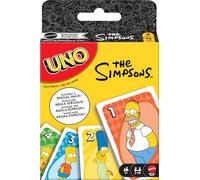 Mattel Games Uno The Simpsons Jeu de cartes pour enfants, adultes et soirées en famille, fêtes, voyages et camping, jouet de collection inspiré de la série
