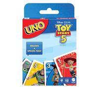 Mattel Games UNO Toy Story 5 de Disney · Pixar avec cartes inspirées des films pour les soirées jeu en famille, les fêtes entre amis, les voyages et le camping, JLN03