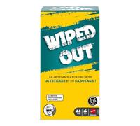 Mattel Games Wiped Out, Jeu de société, Jeu de déduction et de Sabotage avec des Lunettes occultantes, Une Ardoise et Un Feutre effaçable à Sec, pour 3 à 6 Joueurs, JLB40
