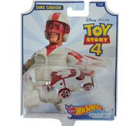 Mattel GCY59 Hot Wheels Disney Toy Story 4, véhicule Duke Caboom à l'échelle 1:64, rouge et blanc