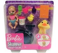 Mattel GHV84 Barbie Skipper Babysitter Inc Dolls Baby with Bathtub and Accessories Playset G