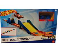 Hot Wheels Track Builder Unlimited Coffret Saut en Longueur avec connecteurs et Une Voiture Incluse, Jouet pour Enfant, GLC89