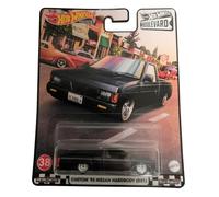 Mattel GRM09 Hot Wheels Premium Real Riders Boulevard Custom '93 Nissan Hardbody (D21) No. 38, voiture de course, modèle de