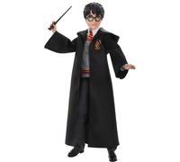 Mattel Harry Potter Poupée articulée de 26 cm en uniforme Gryffondor en tissu avec baguette magique, à collectionner, jouet enfant, FYM50