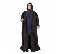 Mattel Harry Potter poupée articulée Severus Rogue avec un costume en tissu et sa baguette magique, à collectionner, jouet enfant, GNR35