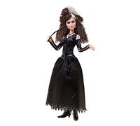 Mattel Harry Potter - Poupée Bellatrix Lestrange - Poupée Articulée - Tenue et Baguette Magique - Fidèle au Film - À Collectionner - 25 cm - Cadeau dès 6 ans, HFJ70