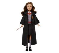 Mattel Poupée Hermione Granger JGM19 – Uniforme de Poudlard, Tenue amovible, Baguette