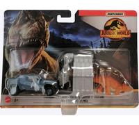 Mattel HBH87 Matchbox Jurassic World Dominion Stegosaurus Brun Véhicule avec fonction de préhension Dinosaure Monstre préhistorique Herbivore Set de jeu
