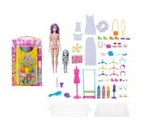 Mattel HCD29 - Barbie Chelsea - Color Reveal - Tie Dye Fahion Maker - Kit de teinture avec Barbie et poupée Chelsea