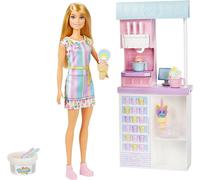 MATTEL HCN46 Barbie Playset Café Restaurant Avec Voiture pour Glacée
