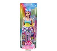 Mattel HGR20 - Barbie Dreamtopia Poupée Licorne (cheveux bleus et violets)
