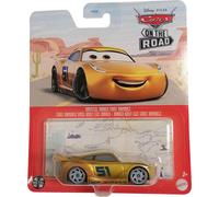Mattel HHT99 Disney Pixar Cars on the Road Rusteze Dinoco Cruz Ramirez Gold Metallic Toy Car Action Car