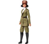 Mattel HJX36 Poupée Barbie Signature Bessie Coleman Pionnière de l'aviation uniforme d'aviateur vert olive bottes noires casquette de pilote marron Figurine à collectionner 30 cm