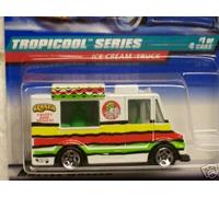 Mattel Hot Wheels 1998 Tropicool Series Camion à glace blanche 1/4 Échelle 1/64