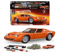 Mattel Brick Shop Hot Wheels Premium Series 1:12 Lamborghini Miura Construction Game 1523 Pieces Orange Enfants