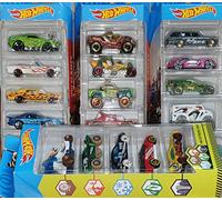 Mattel Hot Wheels - Lot de 5 coffrets cadeaux assortis