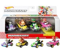 Hot Wheels Mario Kart Assorted Pack 4 Multicolore