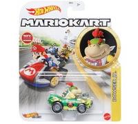 Mattel - Hot Wheels Mario Kart - Voiture en métal 1/64 - Character Cars - Personnage Bowser Jr Flame flyer G